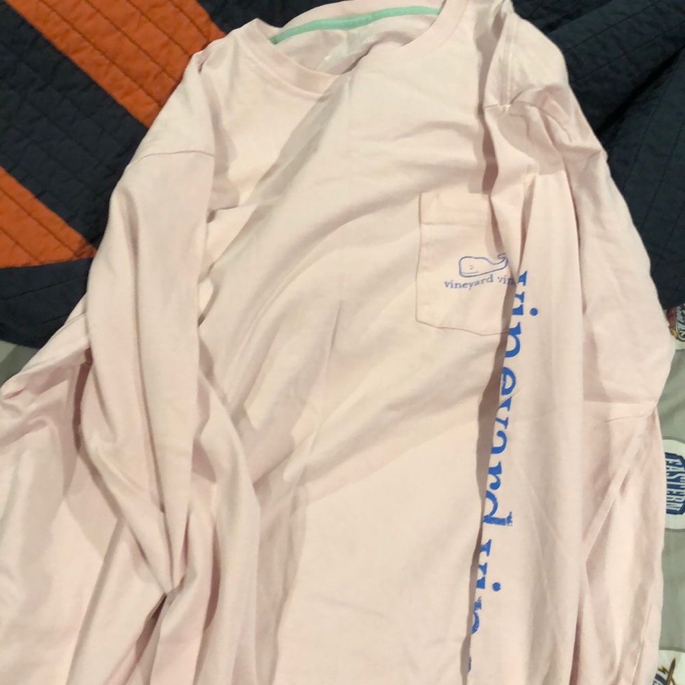 Vineyard vines long sleeve Large pink shirt